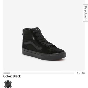 Kids size 6 high top vans
